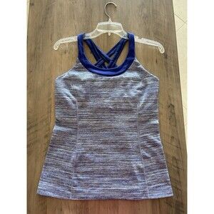 Lululemon Enhearten Tank Top Navy Blue Size 10